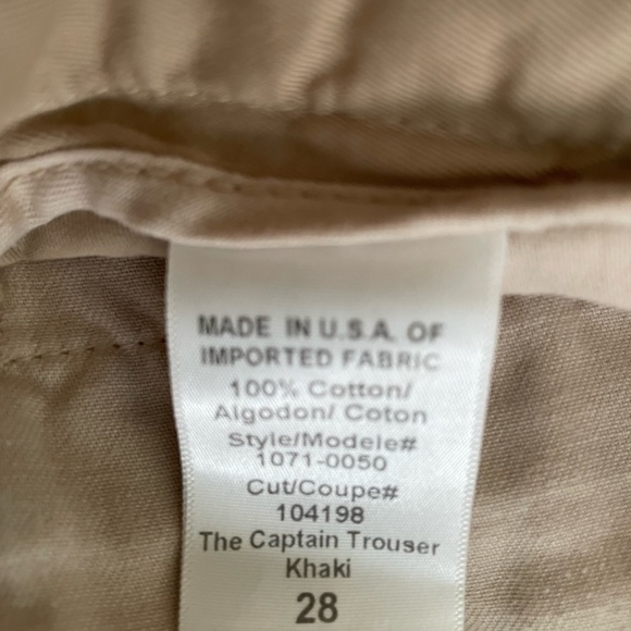 Light beige Current Elliot pants. 100% cotton. Size 28. Pockets front and back - Picture 2 of 3